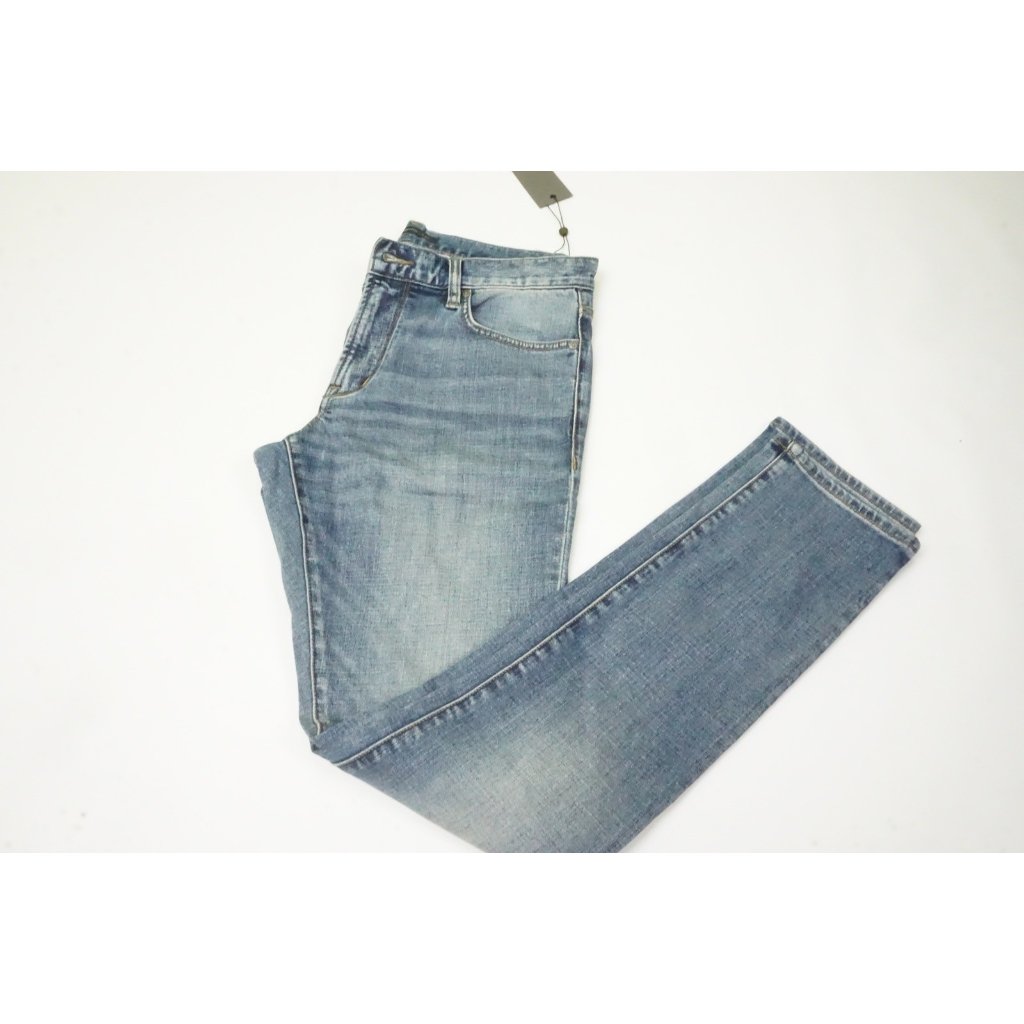 John Varvatos Matchstick Mens Cotton Blue Jeans Sz 32 Brand New